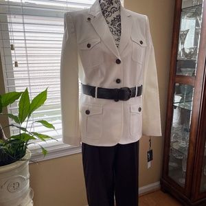 Tahari Jacket, Pants & Belt NEW with Tags